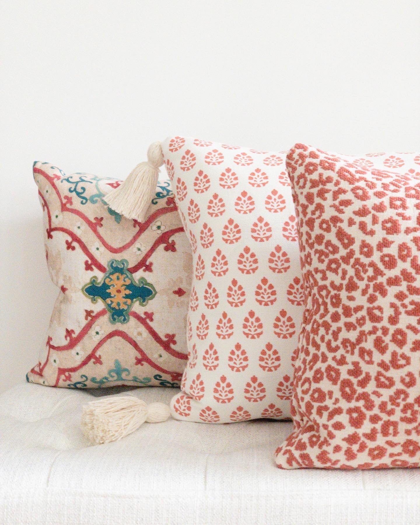 Spicy Ikat lumbar pillow