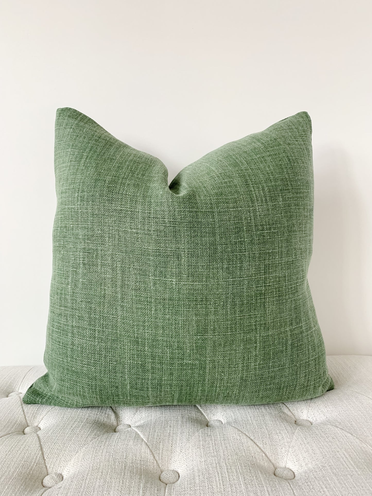 Linen Pillow - Kelly Green