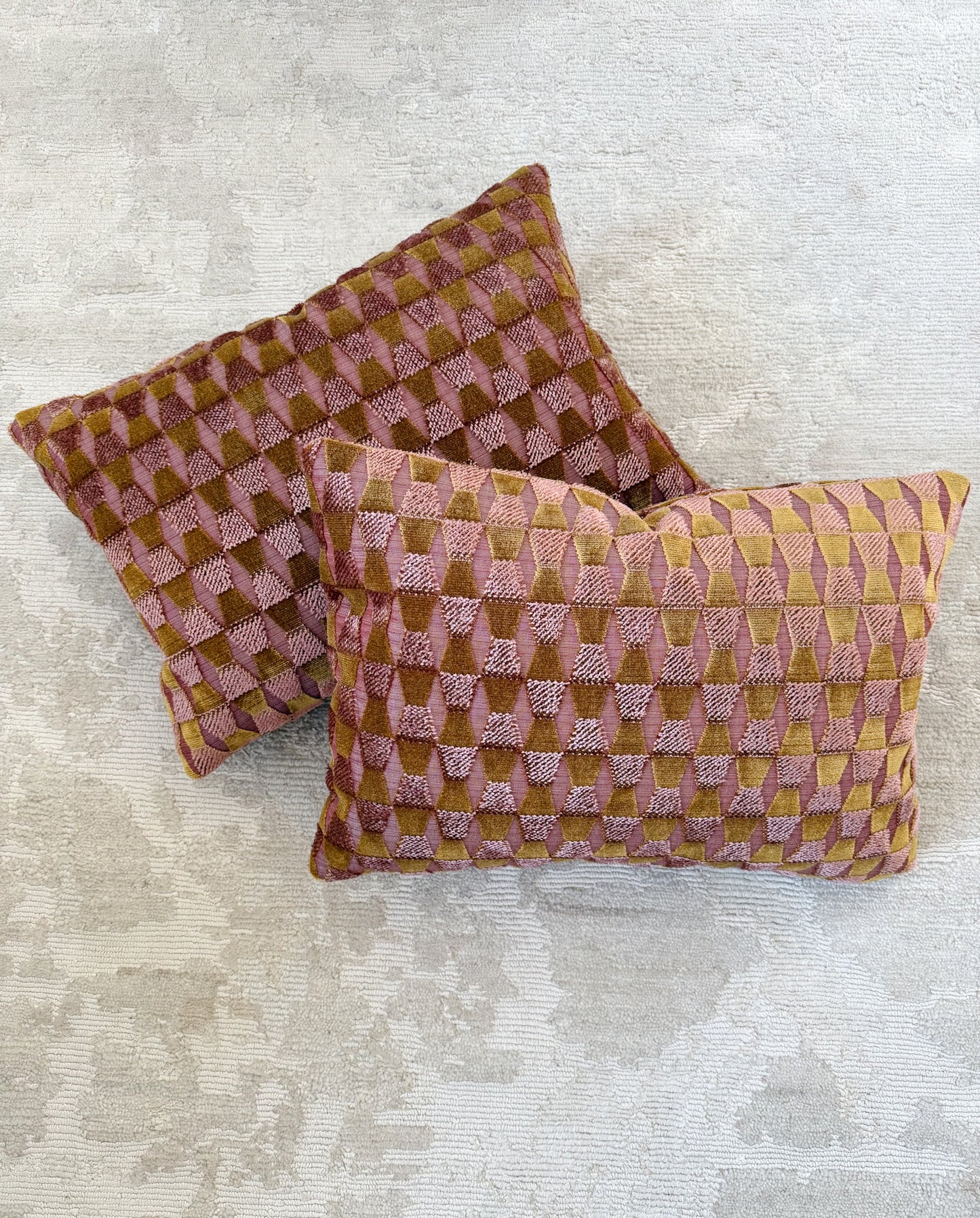 Fortunato Pillow - Rose and Green