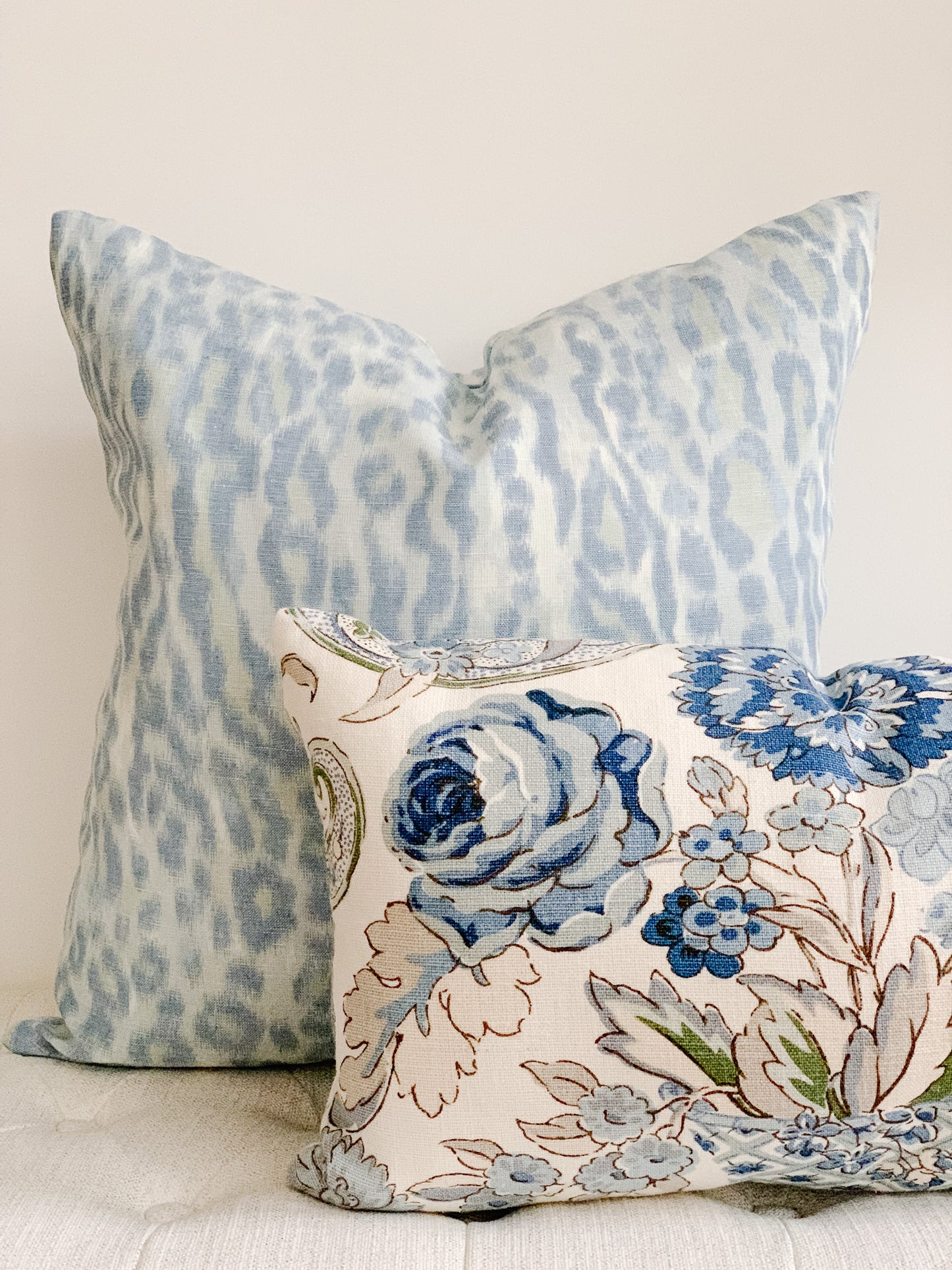 Leopardo Pillow - Blue