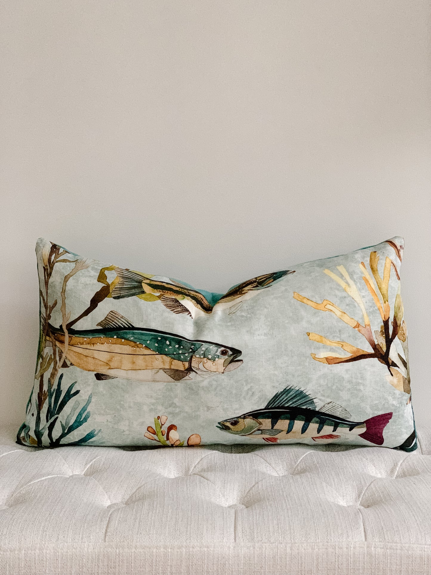 Gone Fishing Pillow Cover