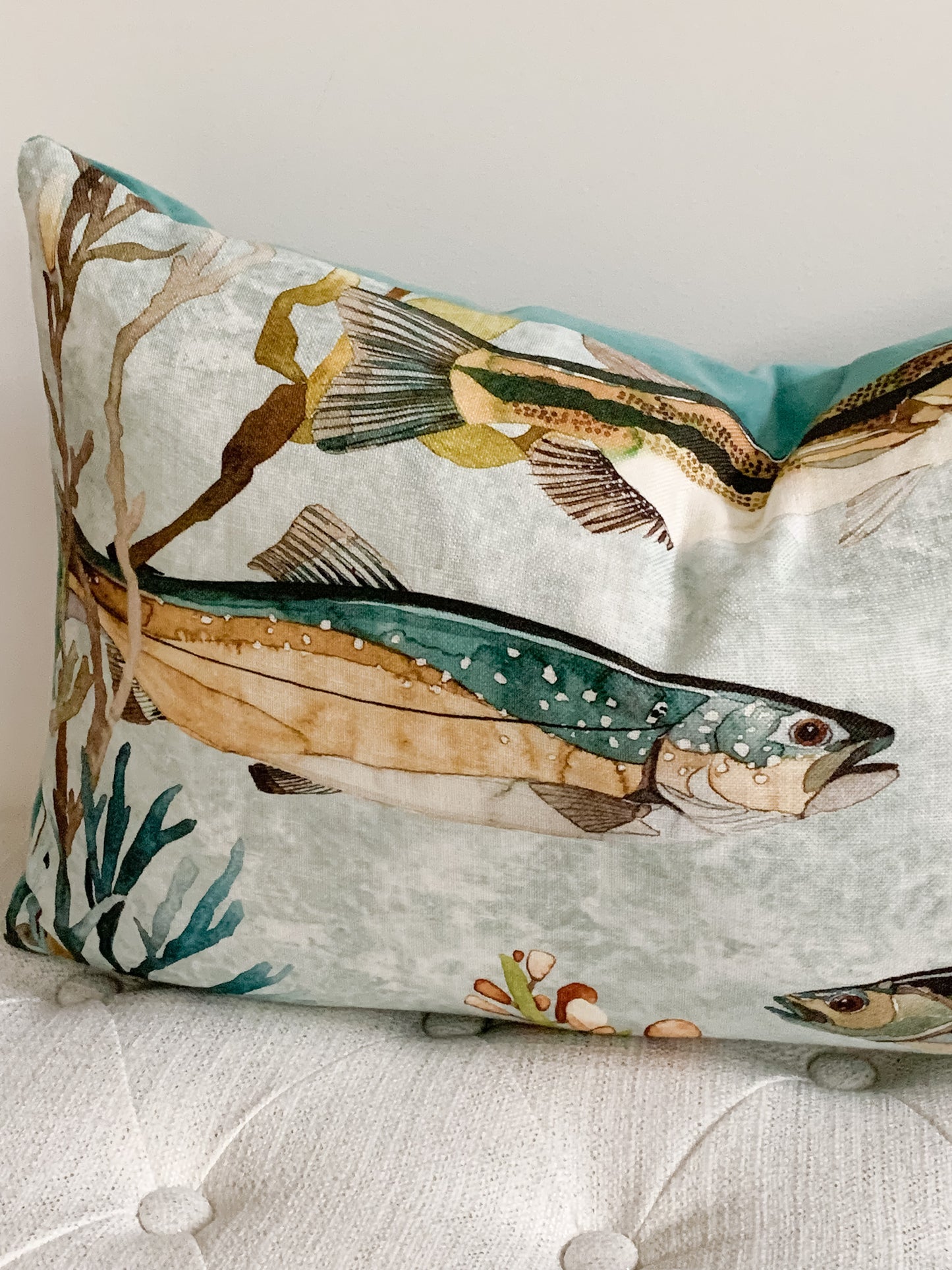 Gone Fishing Pillow Cover