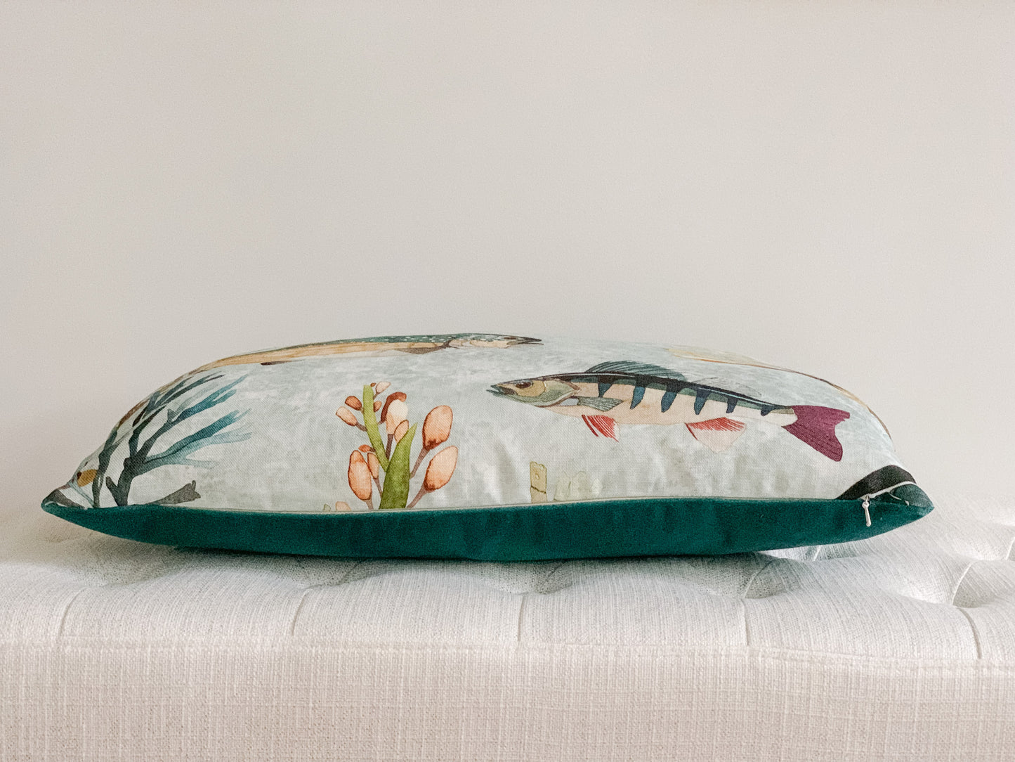 Gone Fishing Pillow Cover