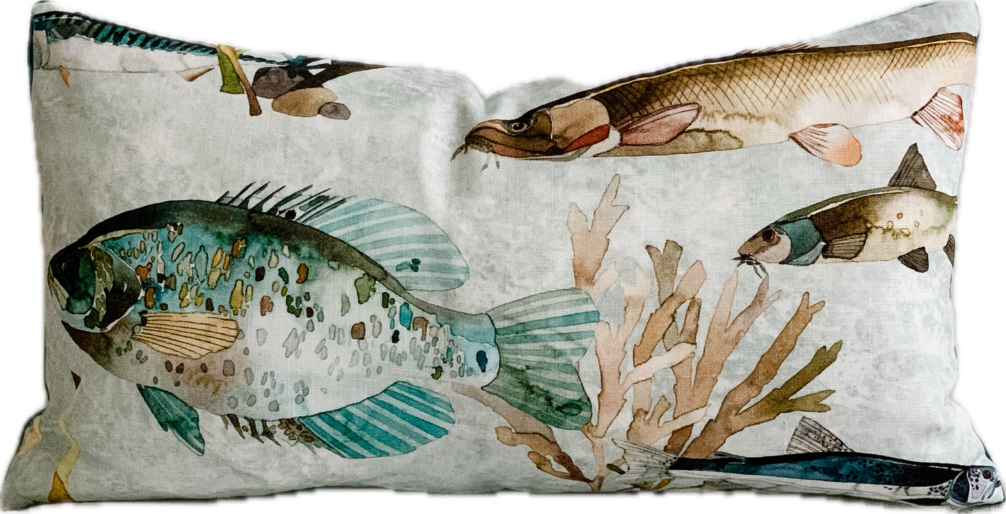 Gone Fishing Pillow Cover