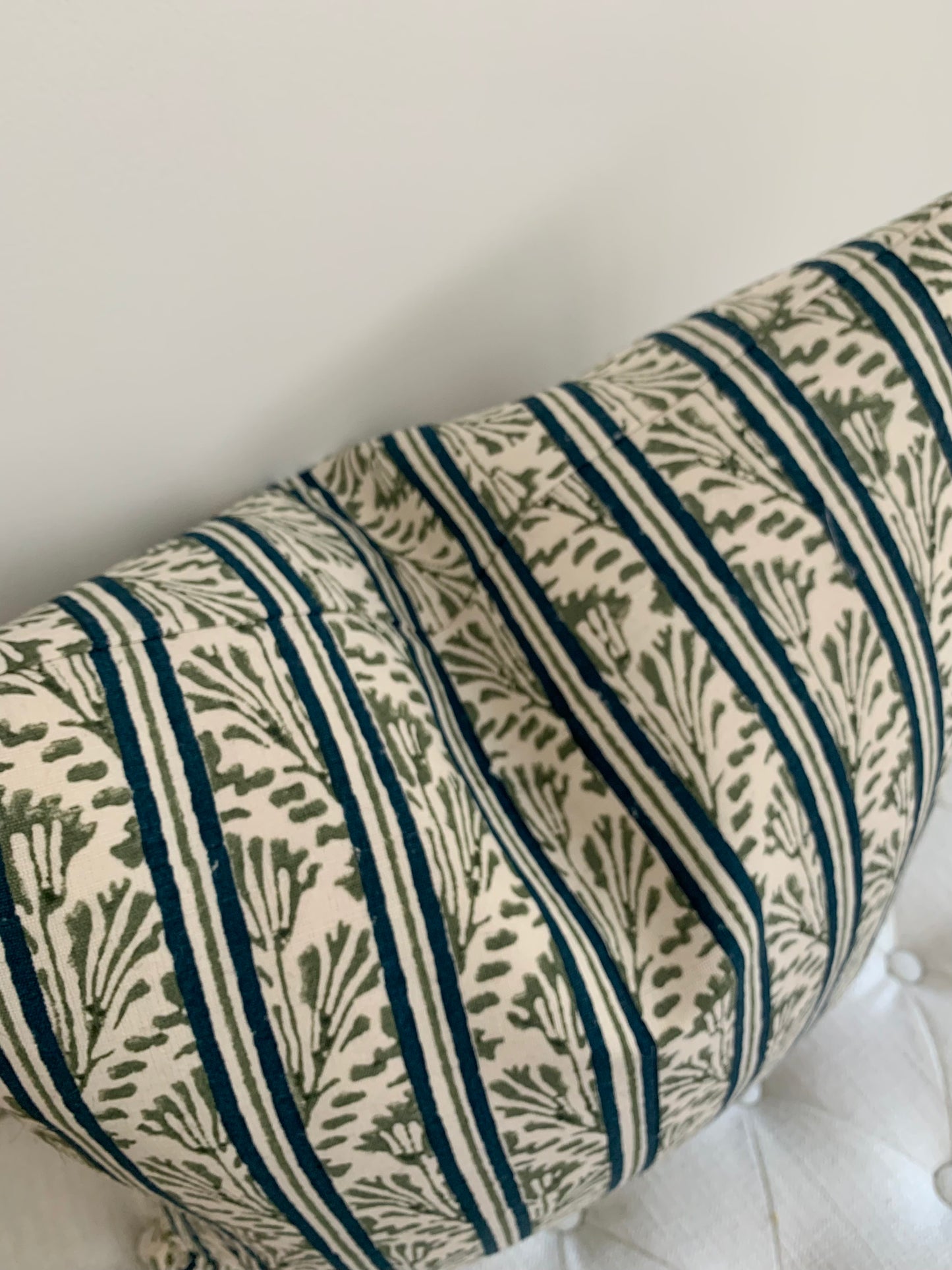 Vines and Lines Pillow - Blue and Green