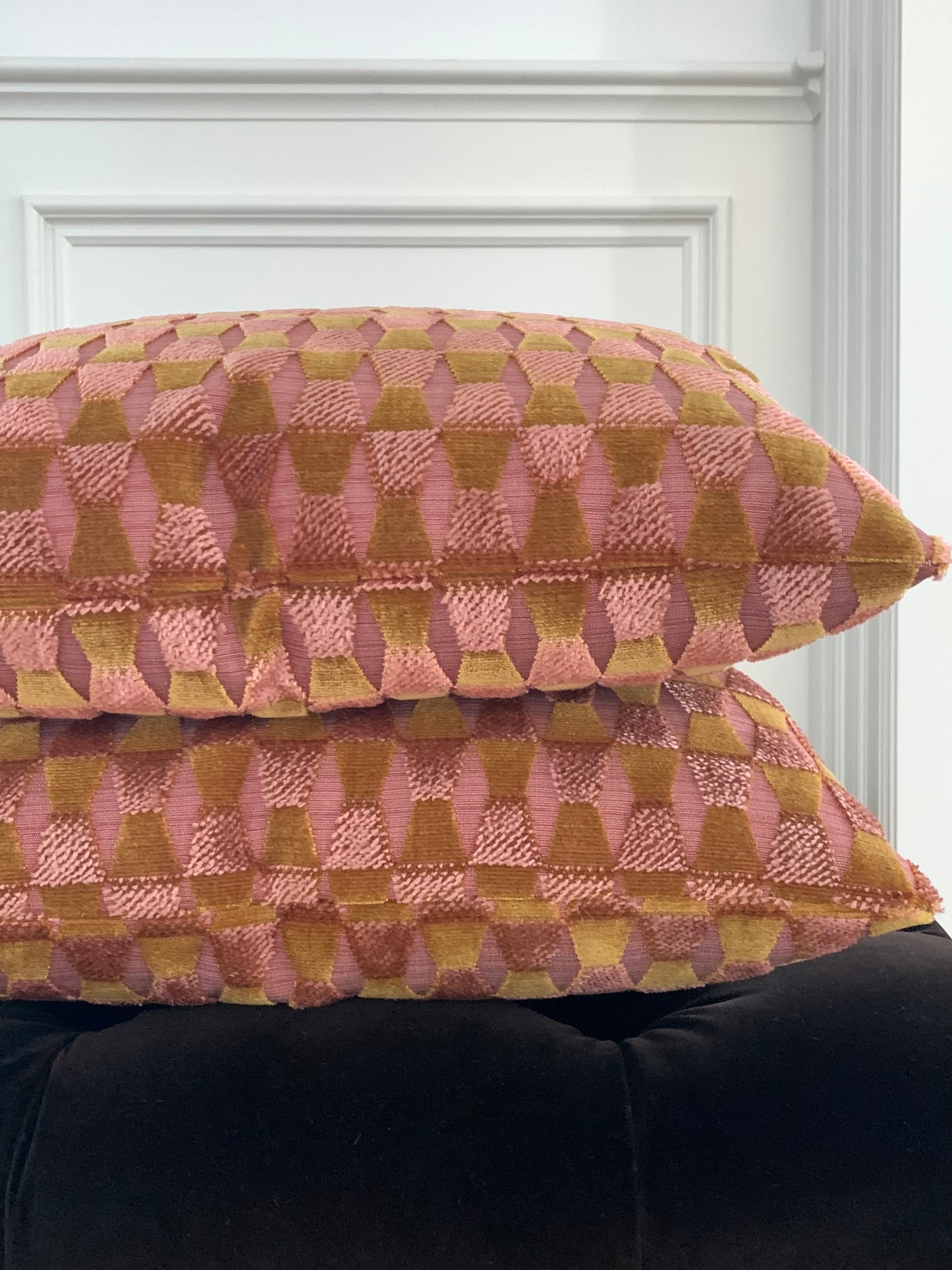 Fortunato Pillow - Rose and Green