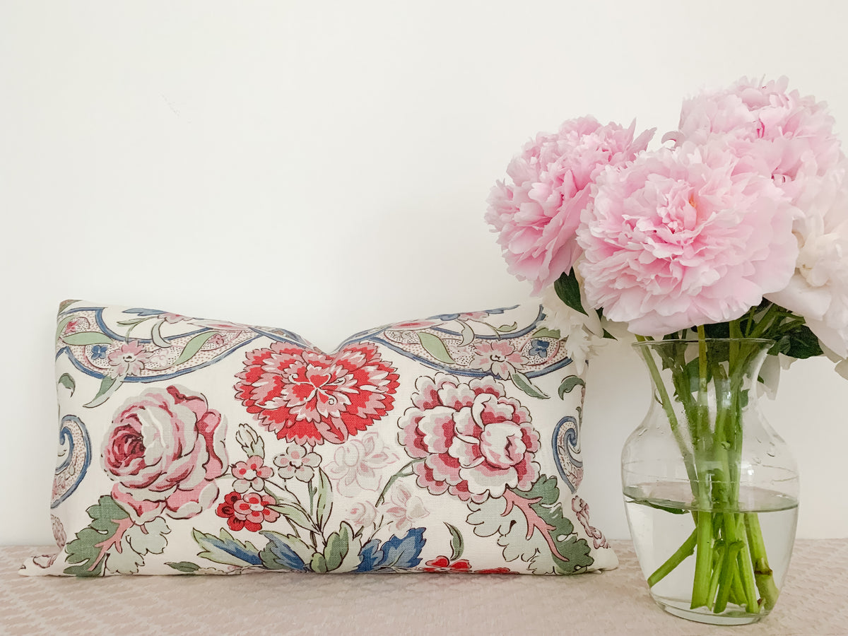 Savona Lumbar Pillow Cover - Rose