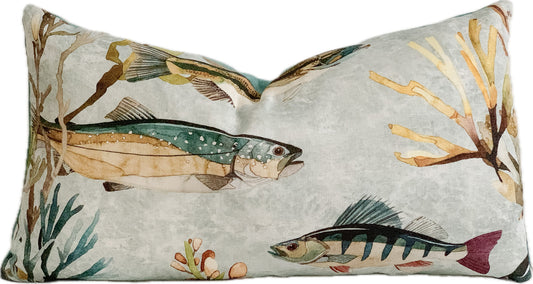 Gone Fishing Pillow Cover