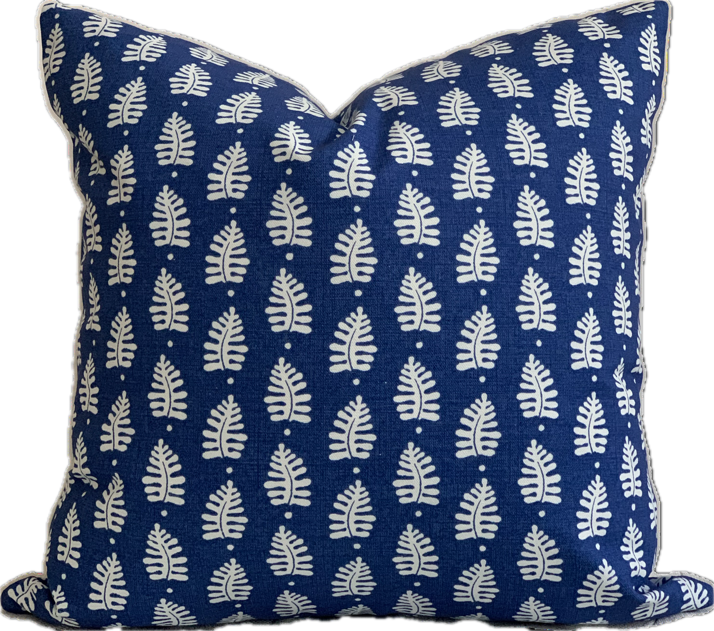 Blue and White Ferndale Pillow