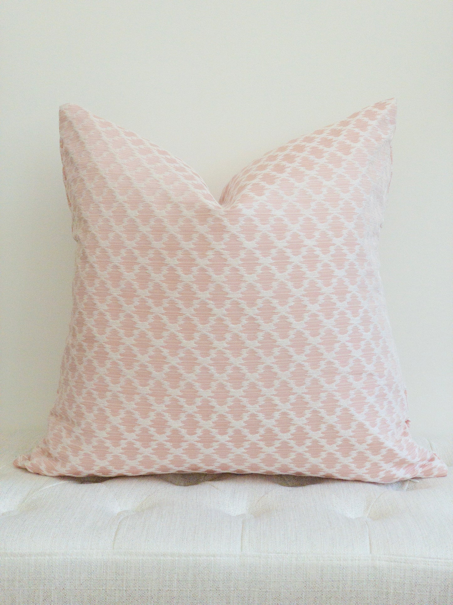Blush Pink Ikat  Pillow